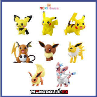TAKARA TOMY Pokemon Moncolle EMC Linh vật Hình Pichu Pikachu Raichu Eevee Flareon Jolteon Sylveon Sylveon