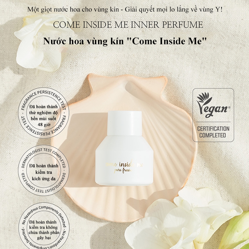 Nước hoa vùng kín Come Inside Me Pure Freesia, Chăm sóc phụ nữ, Loại bỏ mùi hôi (Thuần chay)