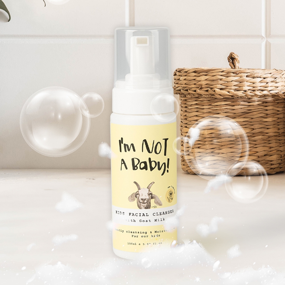 Sữa Rửa Mặt Trẻ Em I'm Not A Baby 150ml Sữa Dê Hương trái cây Bảo vệ da Cân bằng Độ ẩm