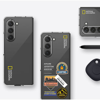 National Geographic - Ốp lưng họa tiết mỏng trong suốt cho vỏ cứng galaxy z fold 5 6 / fold6