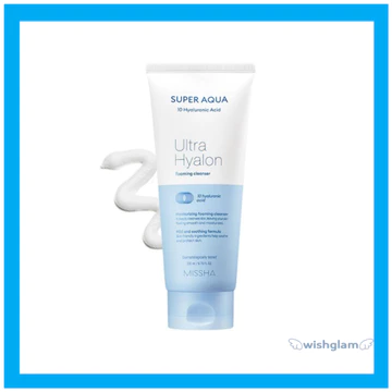 Sữa rửa mặt tạo bọt MISSHA Super Aqua Ultra Hyalon 200ml | Sữa rửa mặt tạo bọt cho mặt, Sữa rửa mặt bong bóng mềm