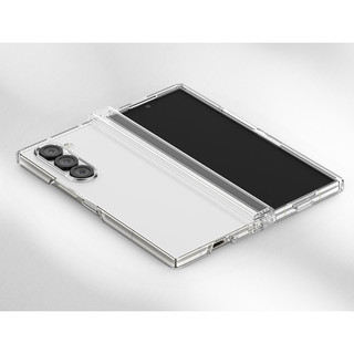 Ốp lưng cứng bản lề trong suốt cho vỏ galaxy z fold 6 5 4 / fold6