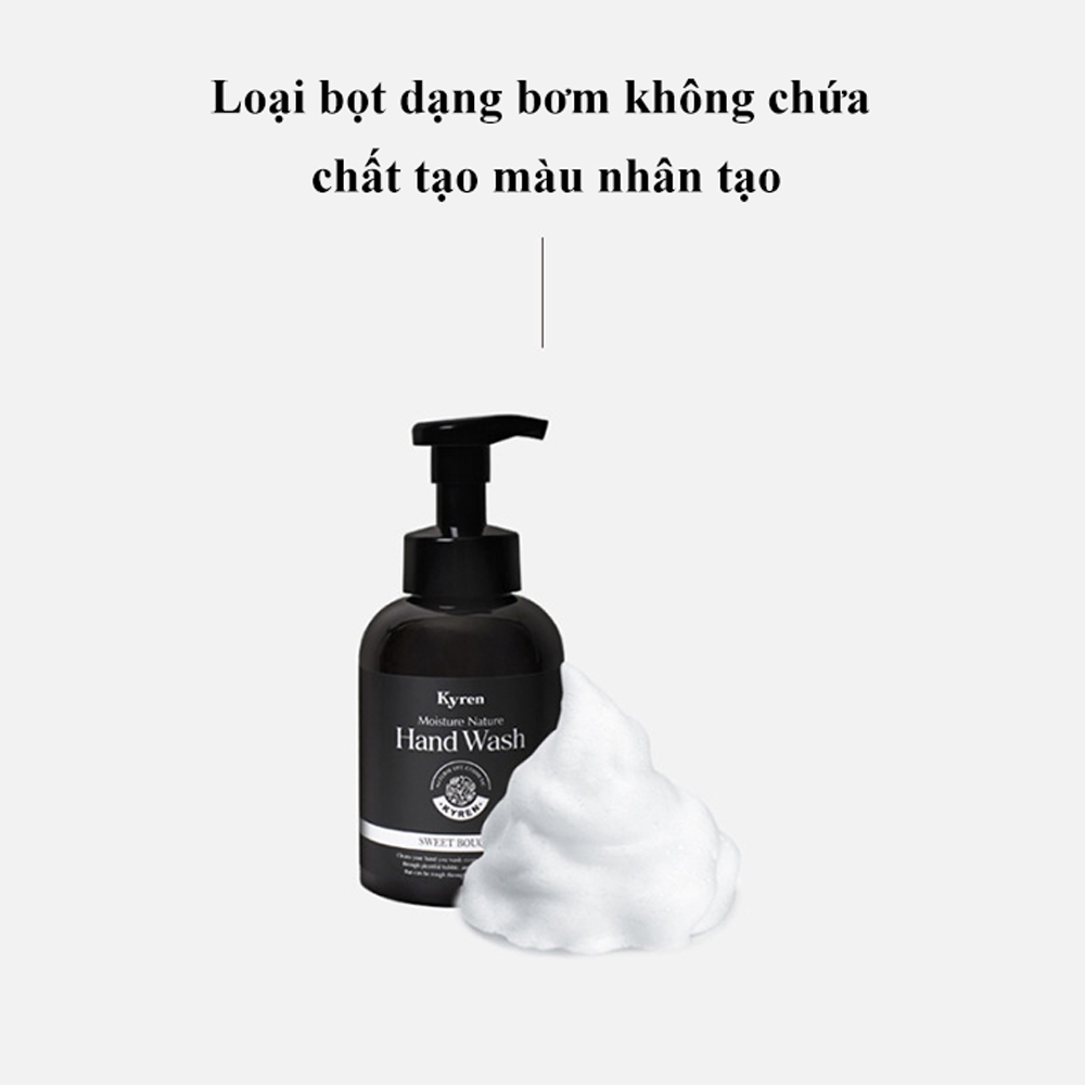 Nước rửa tay KYREN Thơm, Tự nhiên, Axit nhẹ 500ml