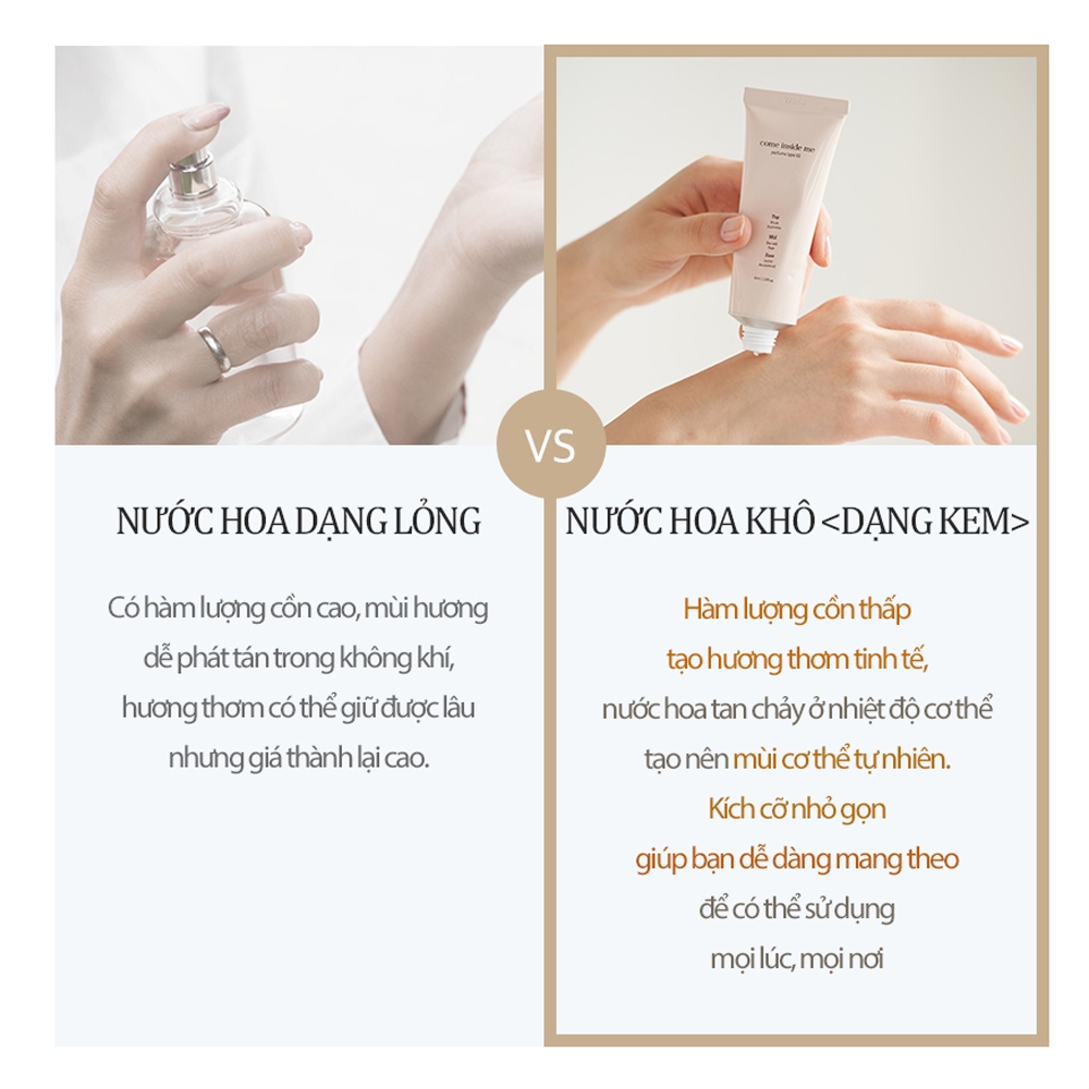 Nước hoa Come Inside Me Solid Perfume Type 78 White sảng khoái, hương chanh mềm mại
