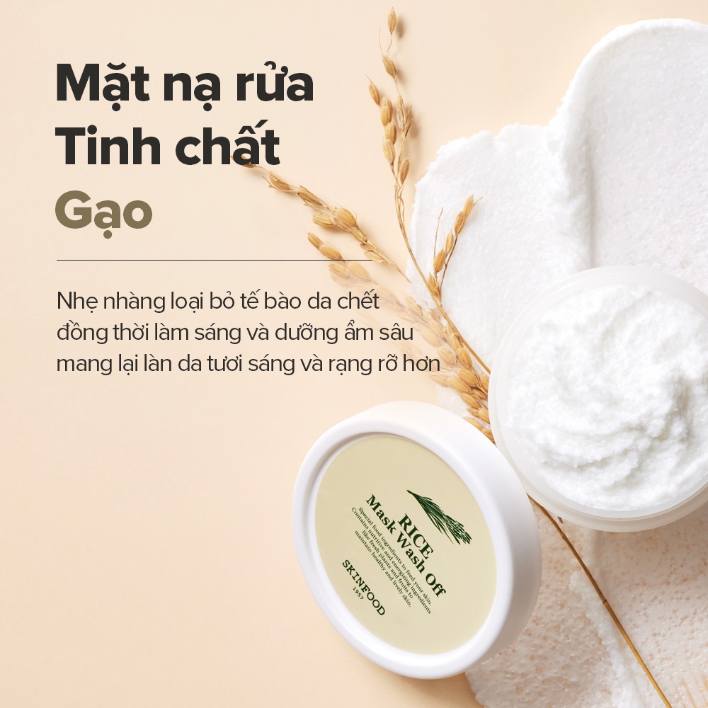 Ảnh Mặt nạ Gạo Wash off 120g / tẩy tế bào chết và chống nếp nhăn / Rice Mask Wash Off 2
