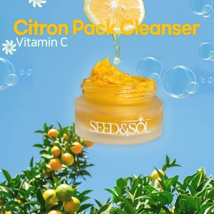 Sữa rửa mặt thuần chay Seed and Sol Citron tẩy da chết, làm sạch sâu