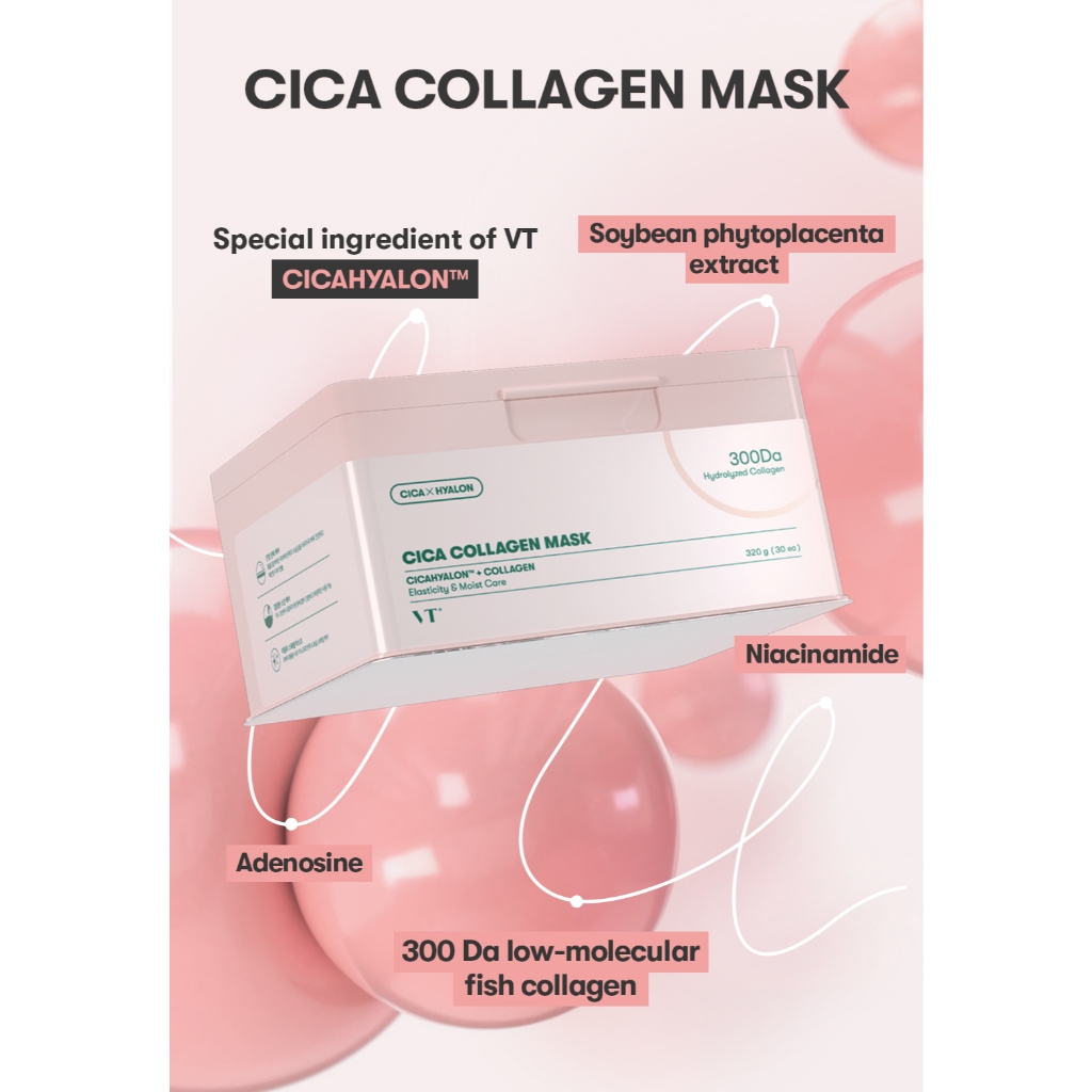 [VT] Bộ mặt nạ hộp 30 chiếc Top 4 gói (CICA, Collagen, VITA-Light, TX-Toning) [Flagship chính thức]
