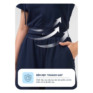 [Đồng giá] Set đồ nữ YODY bộ đồ áo quần short, phối túi hộp, có mũ, vải siêu mát, mềm mịn, co giãn WCST25S063