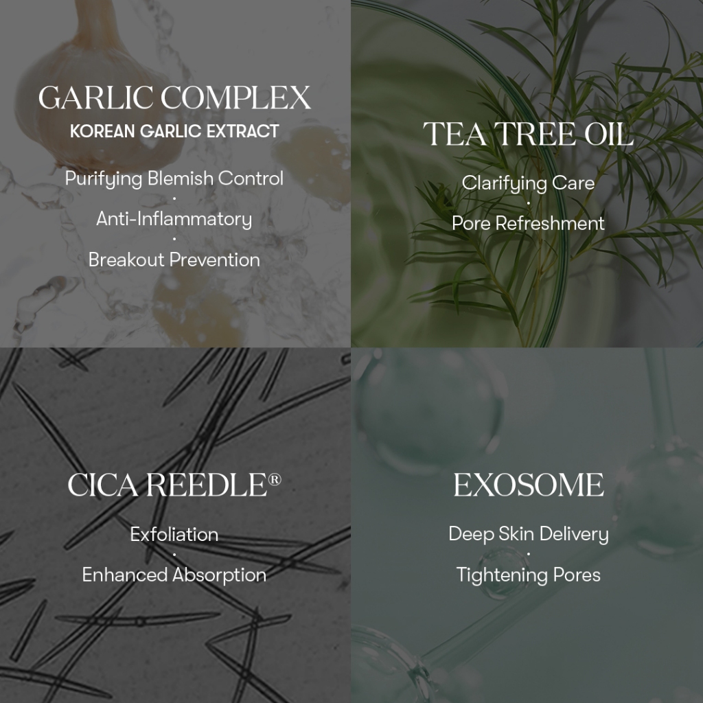 [VT] GARLIC AC REEDLE SHOT Gel Cream & Spot Cream Exosome Cream Kem Gel làm dịu vết thâm [Flagship chính thức]