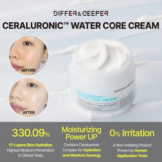 Kem lõi nước Ceraluronic DifferNdeeper 50g Khác biệt & Sâu hơn