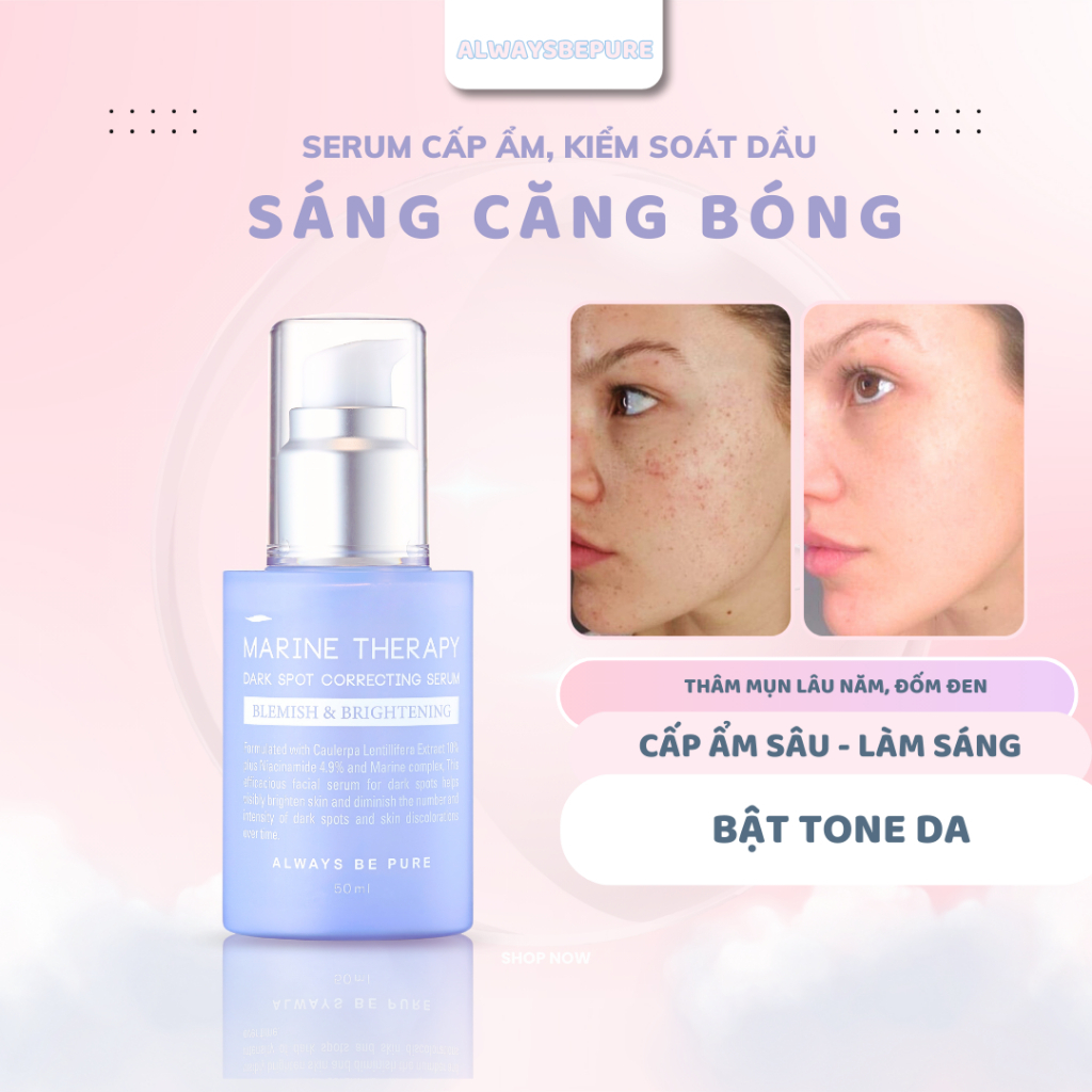 Ảnh Serum cấp ẩm làm sáng da ALWAYS BE PURE  -  Marine Therapy Dark Spot Correcting Serum 50ml 2