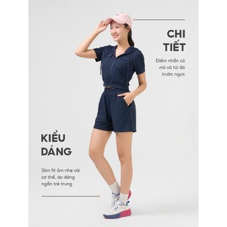 [Đồng giá] Set đồ nữ YODY bộ đồ áo quần short, phối túi hộp, có mũ, vải siêu mát, mềm mịn, co giãn WCST25S063