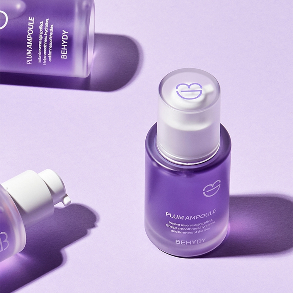 Tinh chất BEHYDY Plum Ampoule 30ml, chống lão hóa, đàn hồi da, ngăn ngừa nếp nhăn và chảy xệ