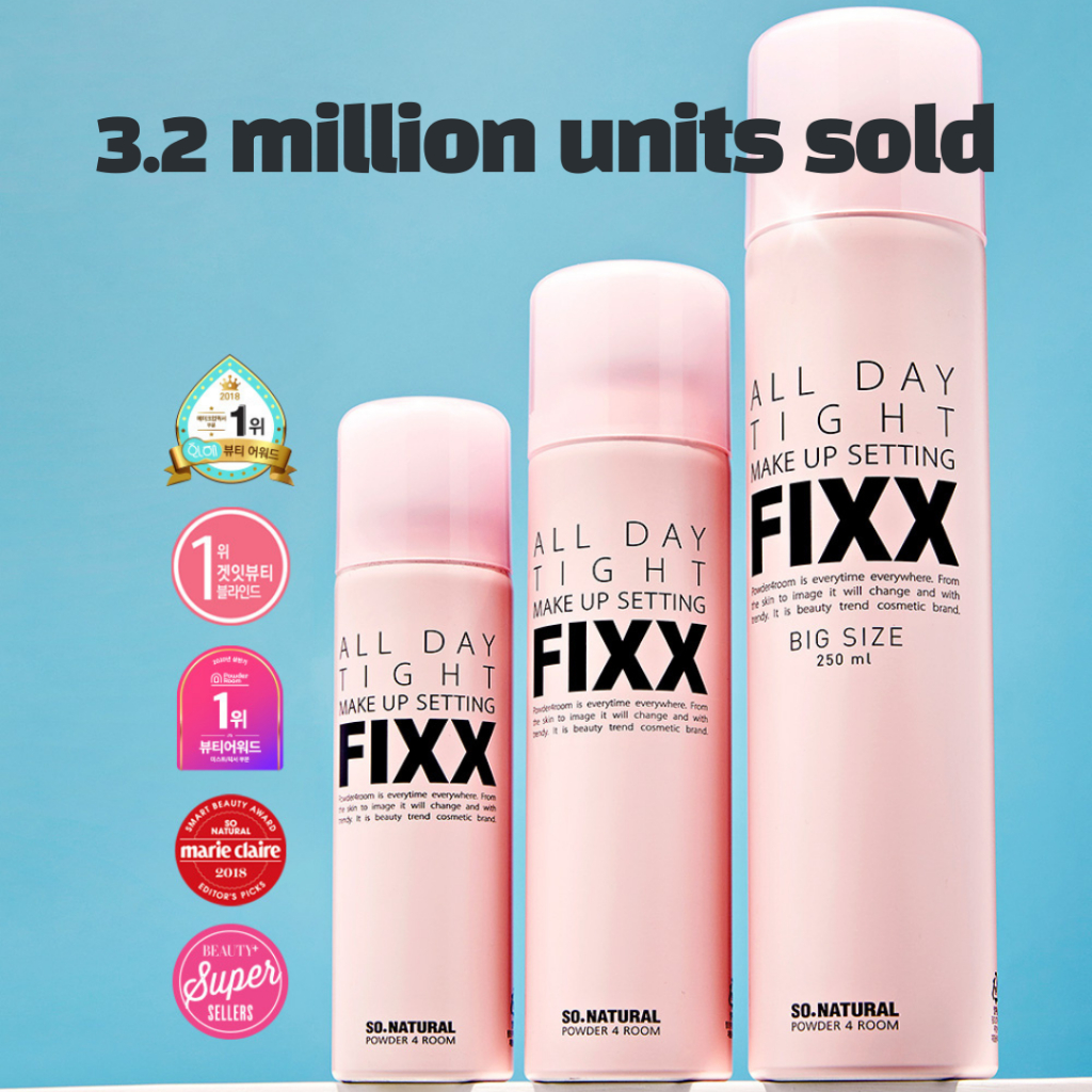 [So Natural] BỘ TRANG ĐIỂM TIGHT ALL DAY FIXX (MAKEUP FIXER) 35ml 100ml ...