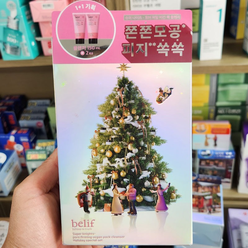 OLIVE YOUNG EDITION [150ml + 150ml] Sữa rửa mặt Super Knights Pore Firming Vegan Pack (Chăm sóc da Hàn Quốc, Làm đẹp Hàn Quốc, K-beauty)