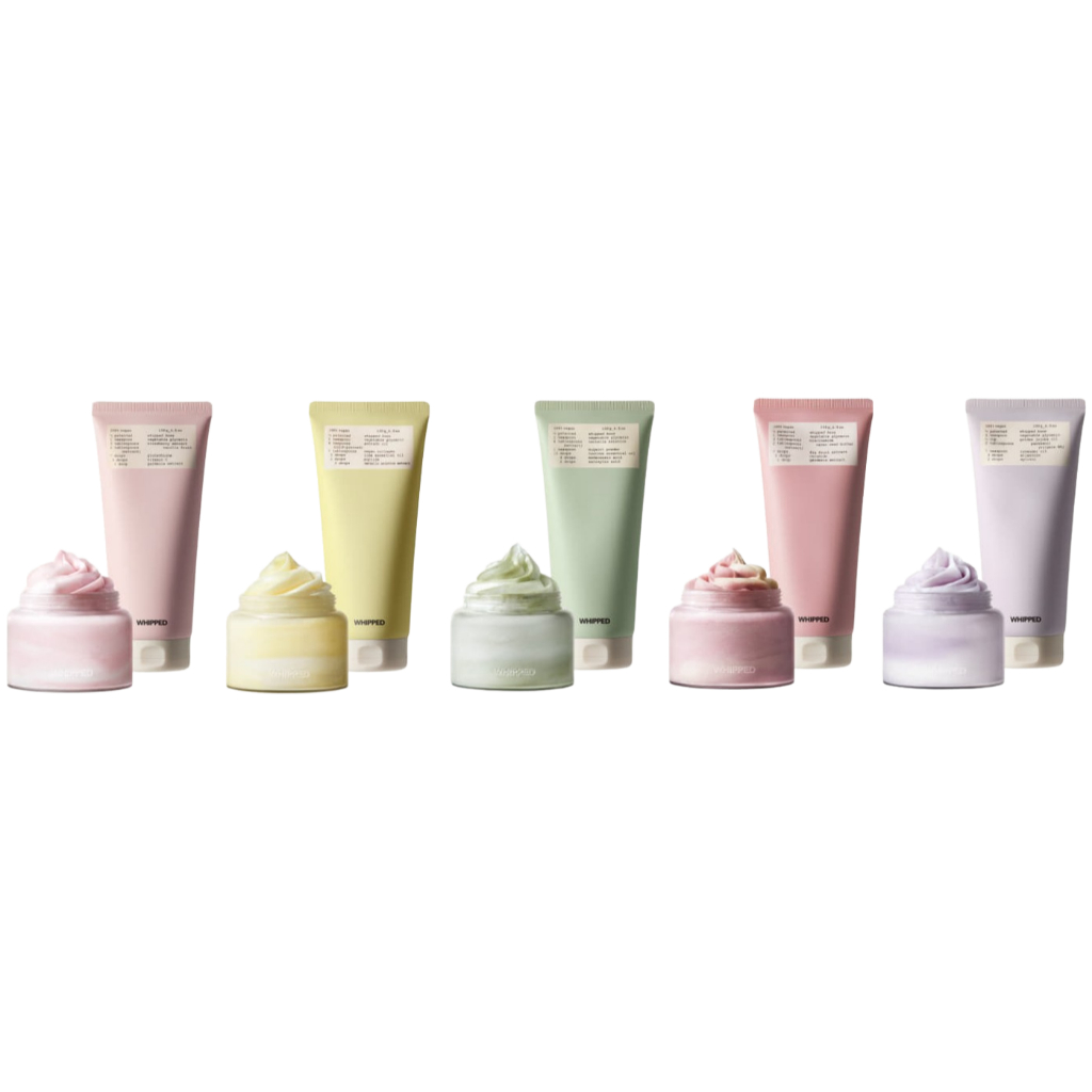 Whipped Sữa rửa mặt Vegan Pack 5 loại Ống & Nồi 80,130g