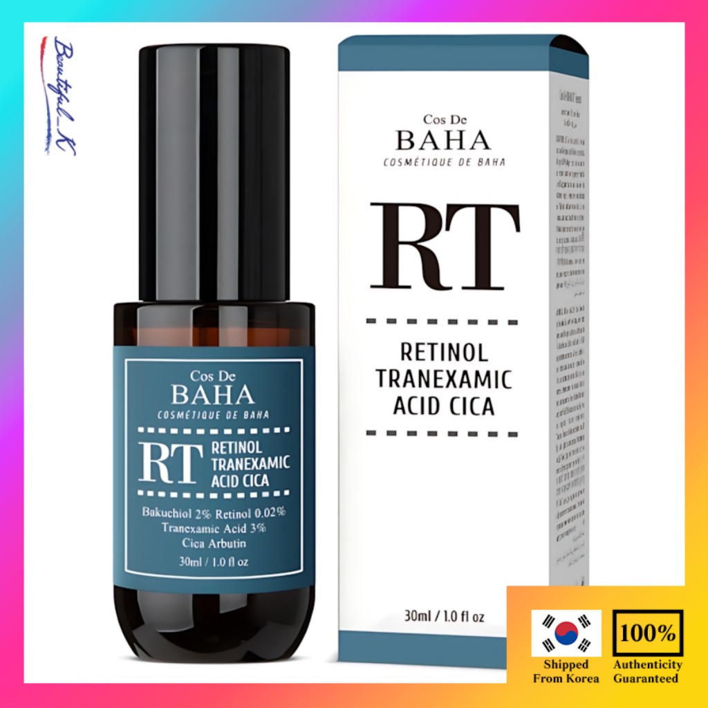 Cos De BAHA RT Retinol 0.02% + Tranexamic Acid & Bakuchiol 2% Serum 30ml