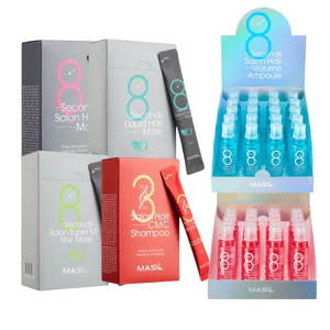 20 Mặt nạ tóc salon 8 giây Masil 8ml(salon/ dạng lỏng/salon siêu dịu nhẹ)