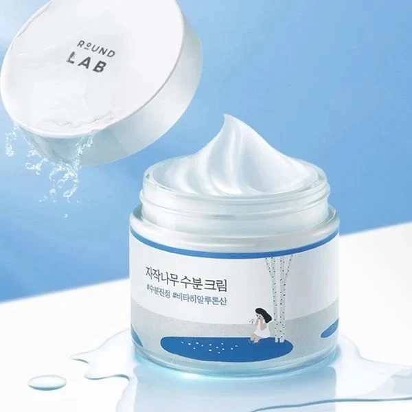 Kem dưỡng da Round Lab Birch Juice Moisturizing Cream 80ml dưỡng ẩm cải thiện độ đàn hồi da (KHÔNG Hộp)