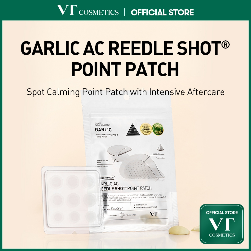 [VT] GARLIC AC Reedle shot Spot patch & Point patch 48 miếng vá Hỗ trợ giảm mụn Reedle shot miếng vá [Flagship chính thức]