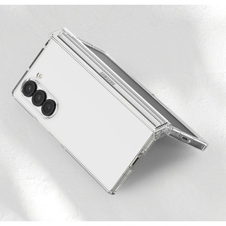 Ốp lưng cứng bản lề trong suốt cho vỏ galaxy z fold 6 5 4 / fold6
