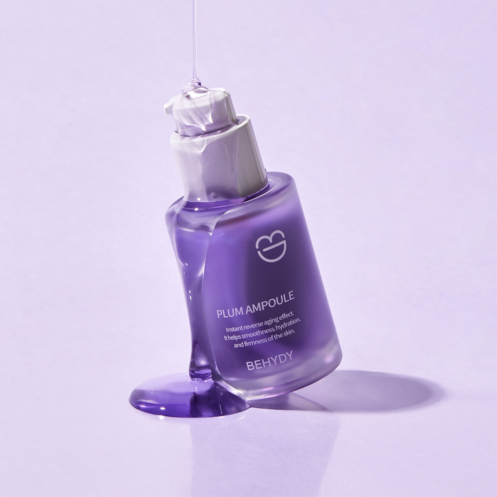 Tinh chất BEHYDY Plum Ampoule 30ml, chống lão hóa, đàn hồi da, ngăn ngừa nếp nhăn và chảy xệ