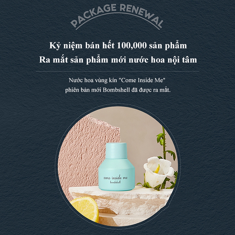 Nước hoa vùng kín Come Inside Me Bombshell, Chăm sóc phụ nữ, Loại bỏ mùi hôi (Thuần chay)