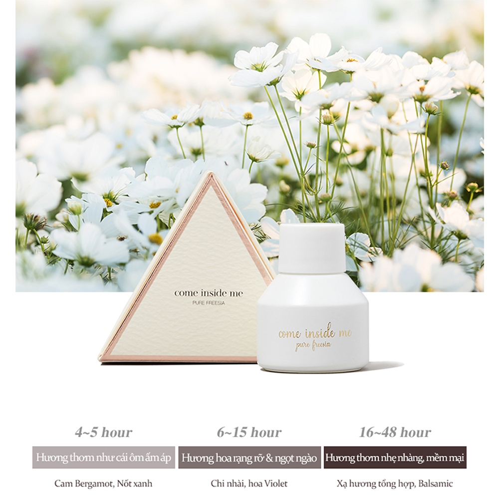 Nước hoa vùng kín Come Inside Me Pure Freesia, Chăm sóc phụ nữ, Loại bỏ mùi hôi (Thuần chay)