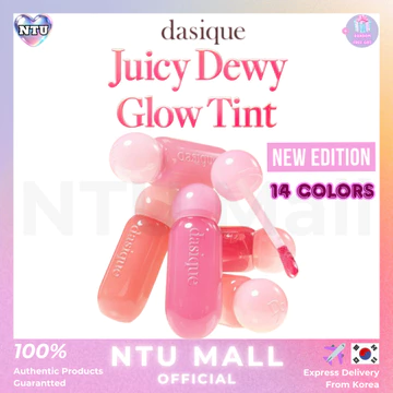 [Dasique] New Juicy Dewy Glow Tint Glowing Grossy Lips 4g - 14 Màu