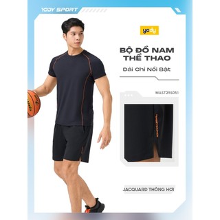 [Đồng giá] Bộ đồ nam YODY set áo quần phối chỉ nổi bật năng động vải dệt Jacquard thoáng khí co giãn MAST25S051