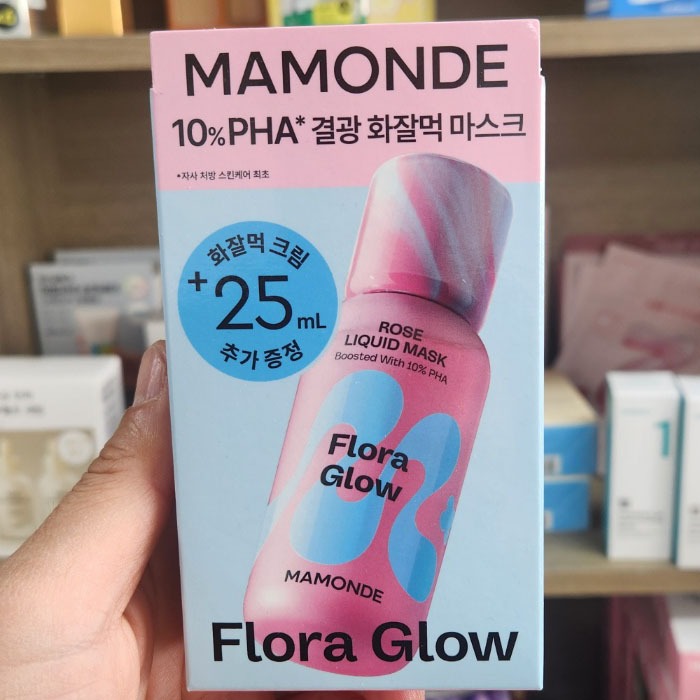 OLIVE YOUNG EDITION [80ml + 25ml] Mặt nạ dạng lỏng hoa hồng phát sáng hoa (Chăm sóc da Hàn Quốc, Vẻ đẹp Hàn Quốc, K-beauty)