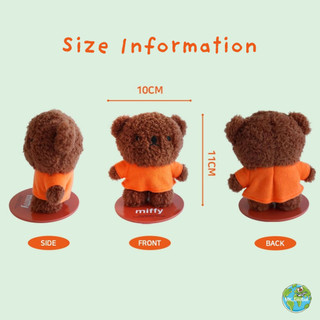 Nhân vật sang trọng từ tính Miffy & Boris - Trang trí tủ lạnh & bàn làm việc - Đồ chơi mềm nam châm thỏ Mini