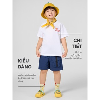 Áo thun bé trai YODY vải cotton thấm hút mồ hôi nhanh, thoáng mát in hình hoạt hình dễ thương BKTS25S091