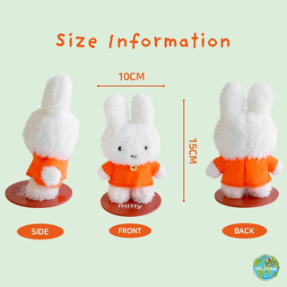 Nhân vật sang trọng từ tính Miffy & Boris - Trang trí tủ lạnh & bàn làm việc - Đồ chơi mềm nam châm thỏ Mini