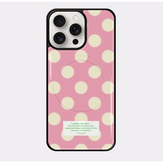 Ốp lưng từ tính epoxy họa tiết chấm bi tương thích cho iphone galaxy