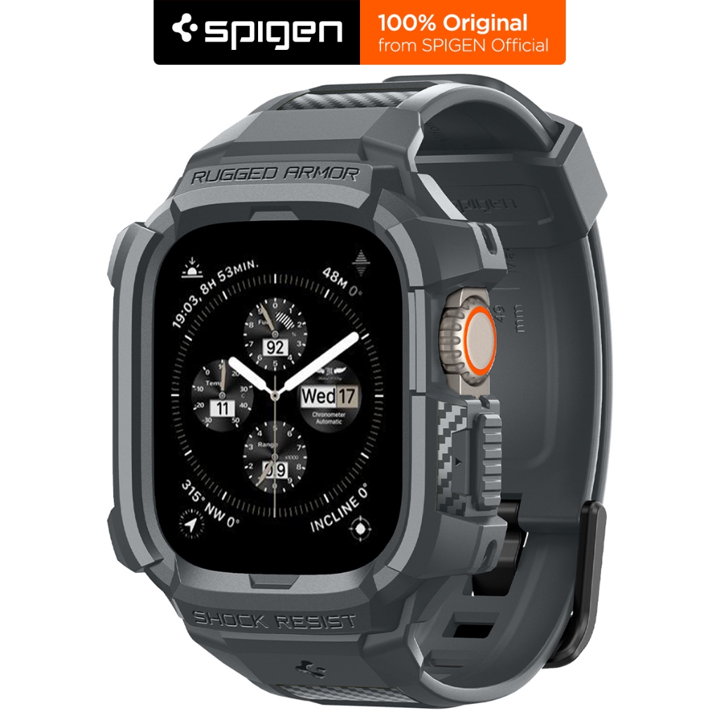 Dây Đeo Đồng Hồ Thông Minh Cho Apple Watch Ultra 11 SE3 Series 49 42mm  Rugged Armor Pro Spigen Bền Bỉ Tuỳ Chỉnh Tiện Lợi