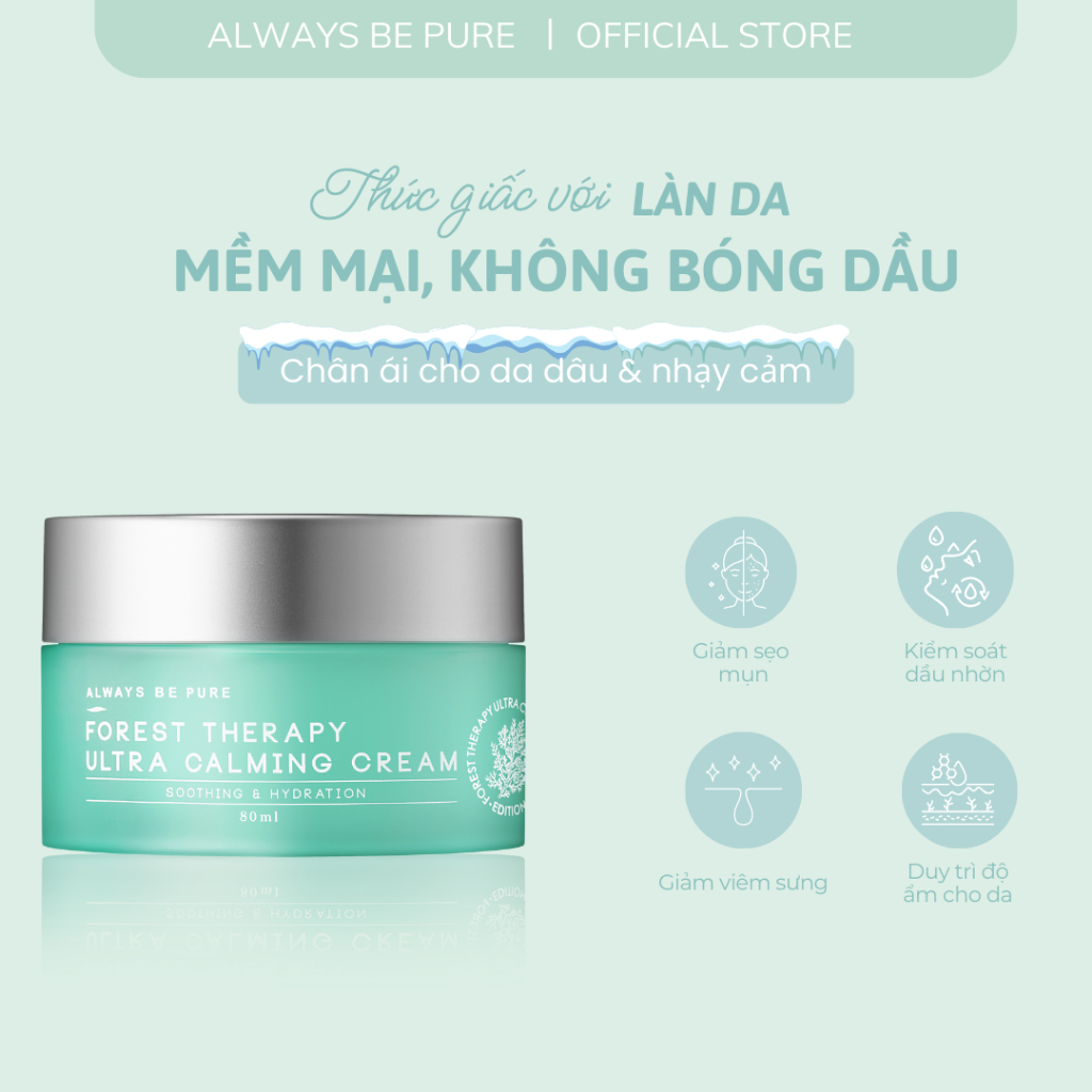 Ảnh Kem dưỡng làm dịu ngừa mụn ALWAYS BE PURE Forest Therapy Ultra cấp ẩm hiệu quả 2
