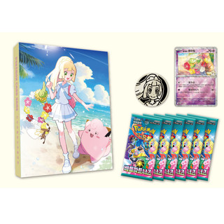 Bộ tập tin bộ sưu tập Pokémon Scarlet & Violet Lillie & N Battle Partners 6 gói Phiên bản Hàn Quốc.