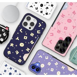 Hangul họa tiết khe cắm thẻ áo giáp cản từ trường hợp tương thích cho iphone 16 15 pro max s25 s24 ultra plus a16