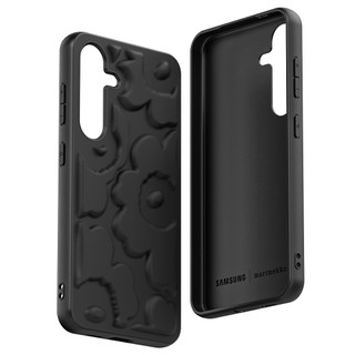 Samsung X Marimekko - vỏ embo cho galaxy s24 / s24 plus hoa hồng đen chính thức