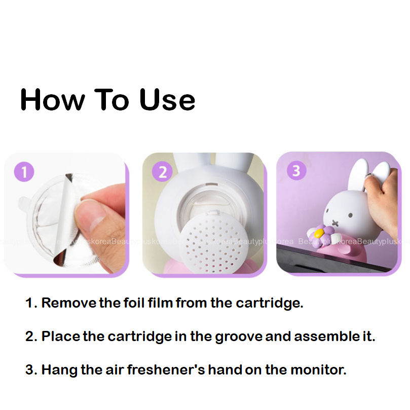 [Miffy] Hình làm mát không khí Miffy Monitor (Mùi hương Freesia)