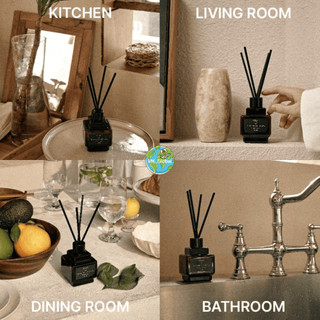 Hetras Objet Bộ Quà Tặng Khuếch Tán Hương 200ml 1+1 | Nước Hoa Trang Trí Phòng Tắm