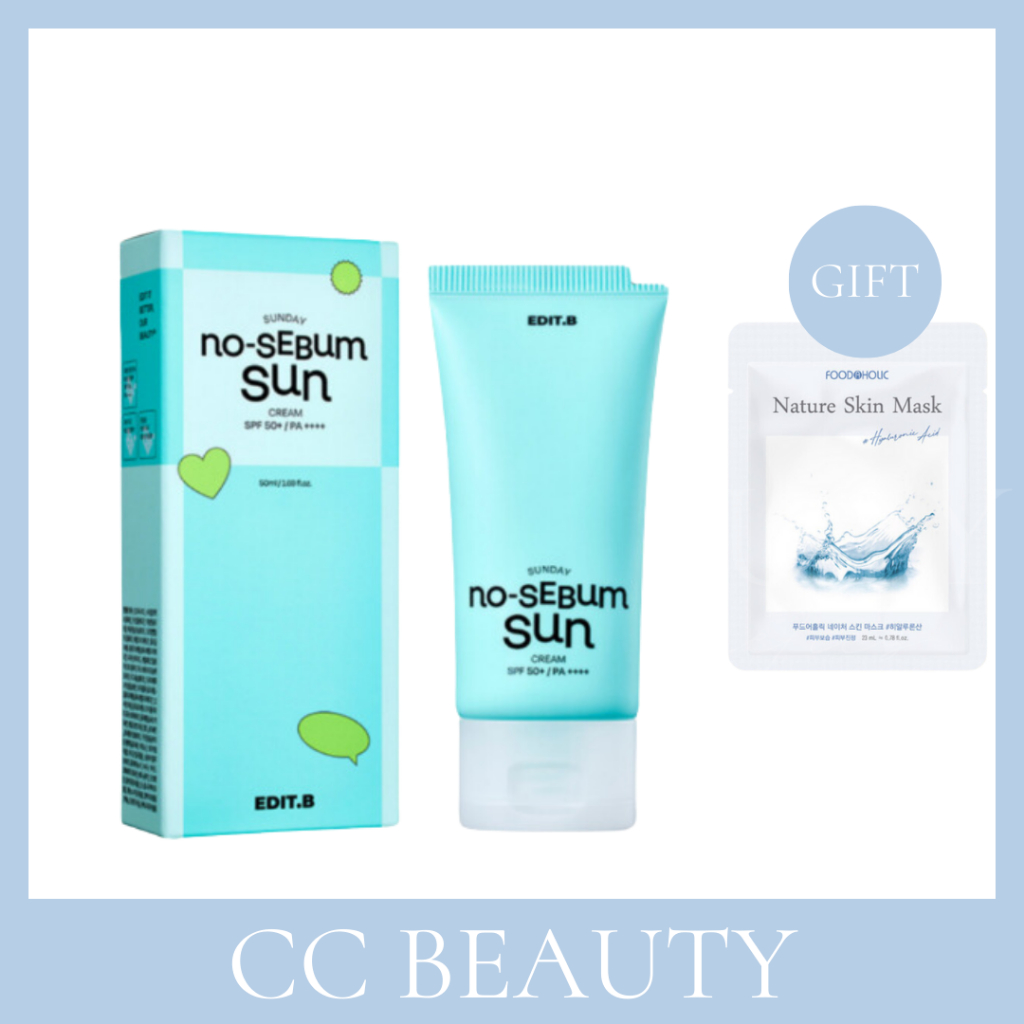 Edit.b Sunday No Sebum Sun Cream 50ml – Kem Chống Nắng SPF50+ PA ...