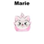Túi Ziploc hình mặt 4p (Marie / Dalmatian)