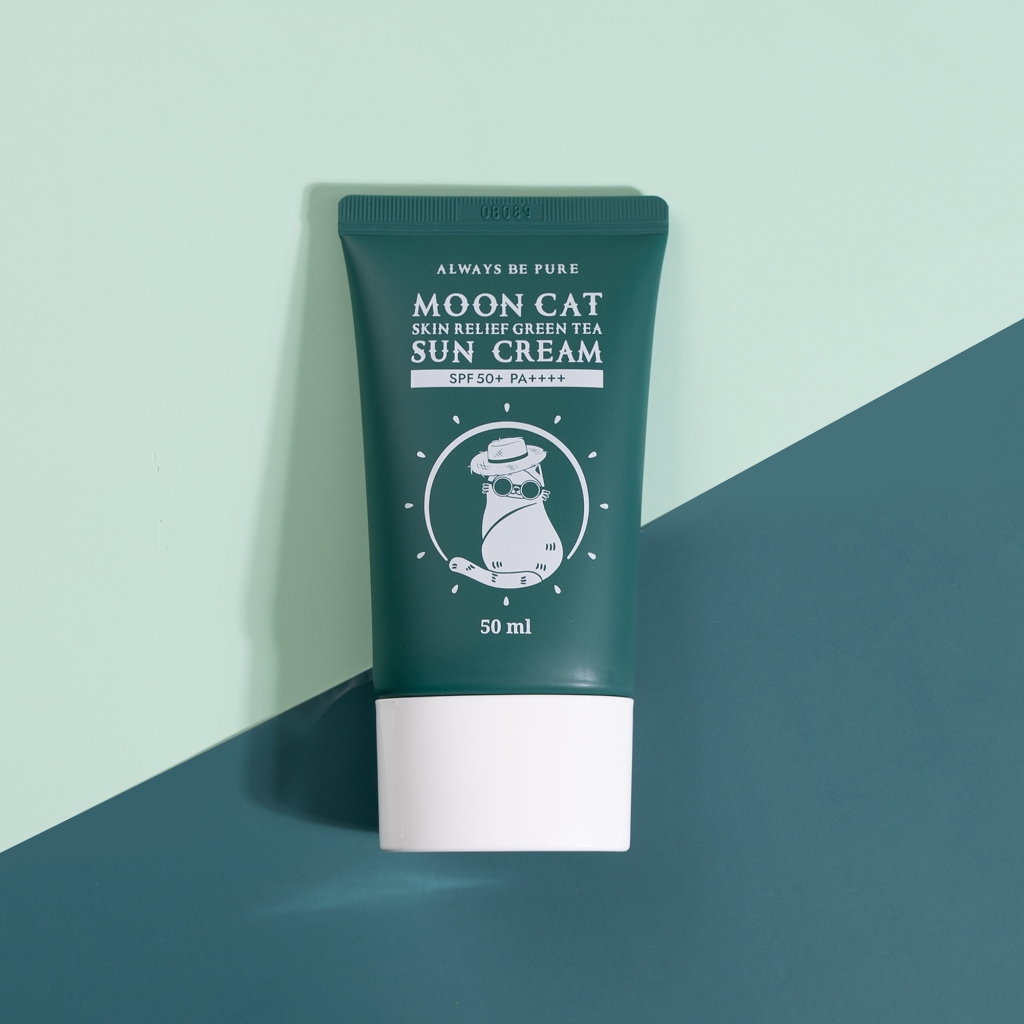 Ảnh Kem chống nắng dịu nhẹ [1+1]ALWAYS BE PURE Moon Cat Skin Relief Green Tea Sun Cream SPF 50+/ PA++++ 4