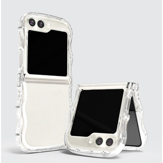 Ốp lưng trong suốt cản sóng cho galaxy z flip 6 5 4 3