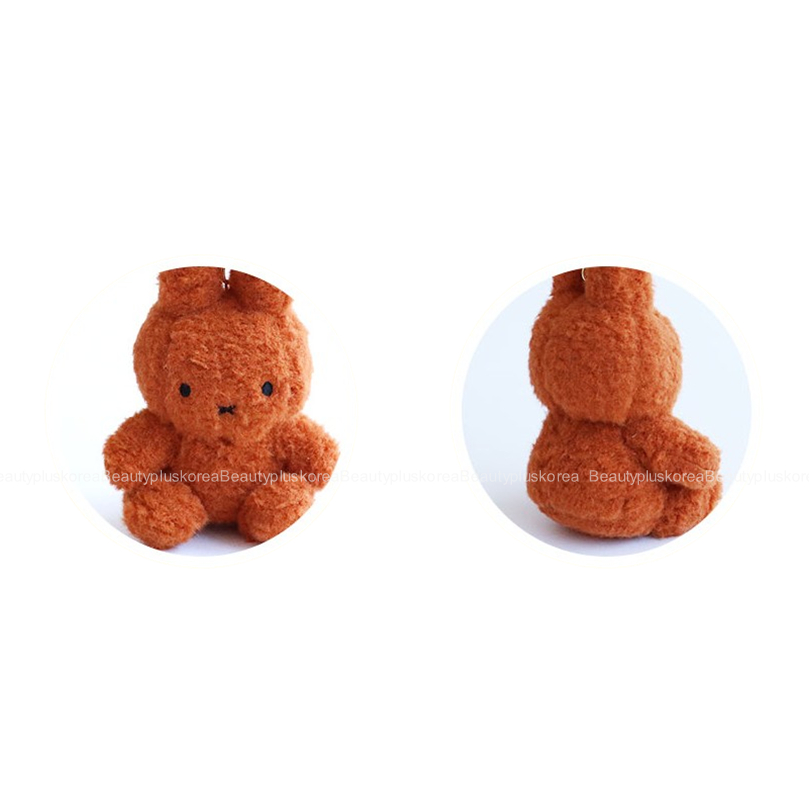 [Miffy] Móc khóa quyến rũ túi sang trọng ngồi (Nâu / Cam)