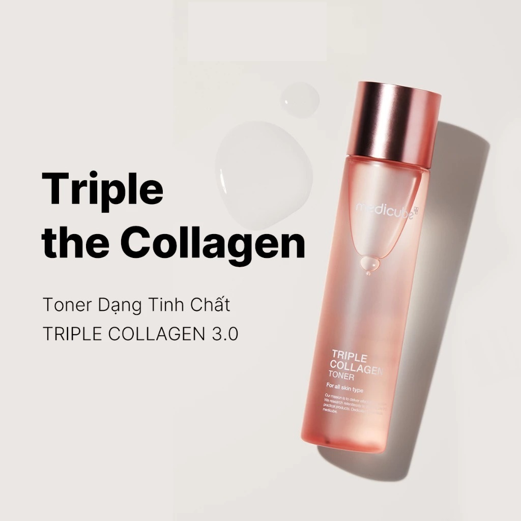 Toner Dạng Tinh Chất medicube TRIPLE COLLAGEN 4.0-140ml