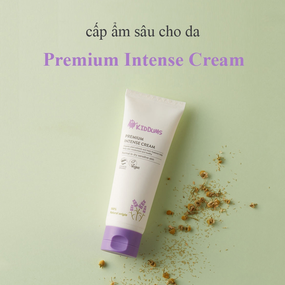 Kem dưỡng da chuyên sâu cho bé KIDDUMS 120ml nguyên liệu thuần chay và hữu cơ
