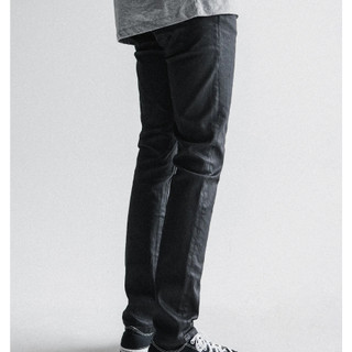 Quần jean Nudie / Lean Dean Back 2 Đen